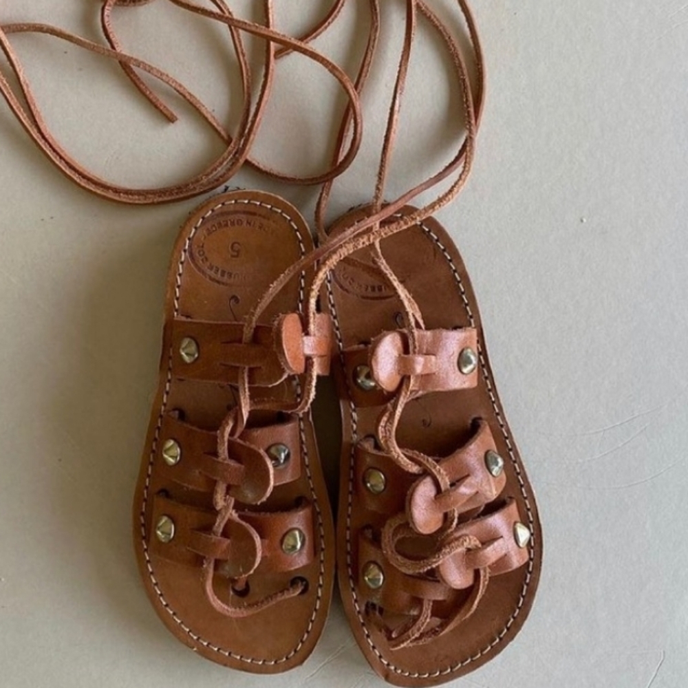 K&Elphy leather gladiator Handmade in Greece